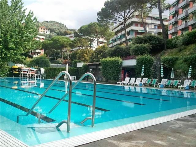 Raggio Di Sole - Pool, Tennis, Parking, Sea View & Relax Rapallo Bagian luar foto